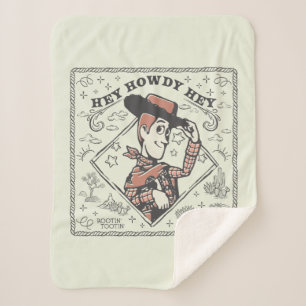 Toy Story Woody "Hey Howdy Hey" Sherpa Blanket