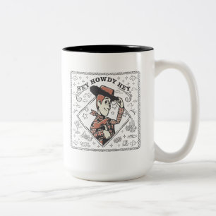 Toy Story Woody "Hey Howdy Hey" Two-Tone Coffee Mug