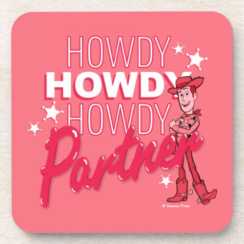 Toy Story  Woody Howdy Howdy Howdy Partner Beverage Coaster