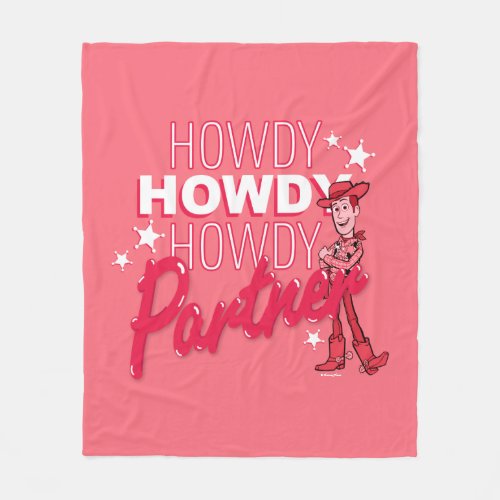 Toy Story  Woody Howdy Howdy Howdy Partner Fleece Blanket