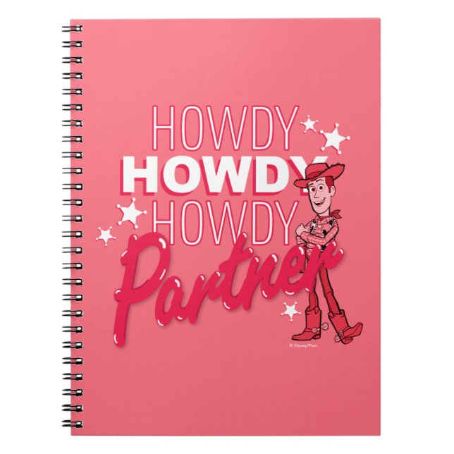 Toy Story | Woody "Howdy Howdy Howdy Partner" Notebook (Front)