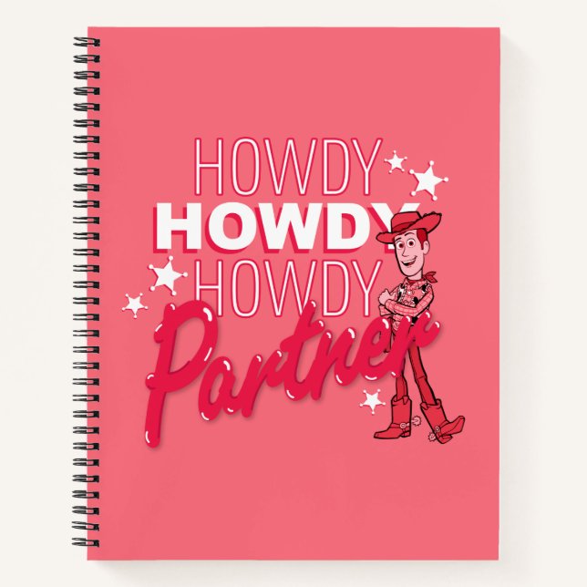 Toy Story | Woody "Howdy Howdy Howdy Partner" Notebook (Front)