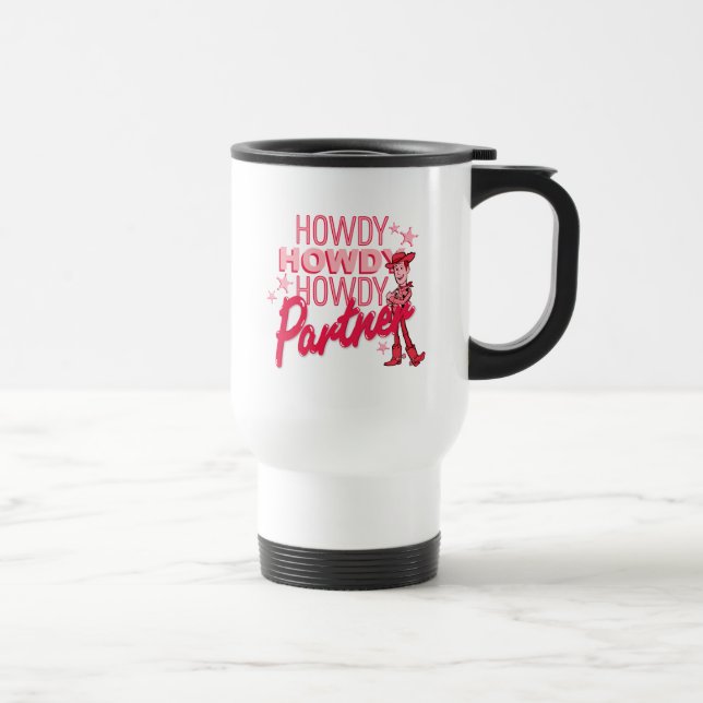 Toy Story | Woody "Howdy Howdy Howdy Partner" Travel Mug (Right)