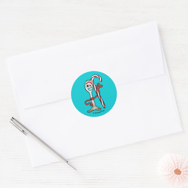 Toy Story | Woody's Christmas Light Lasso Classic Round Sticker (Envelope)
