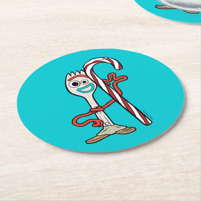 Toy Story | Woody's Christmas Light Lasso Round Paper Coaster (Angled)