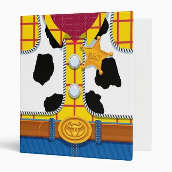 Toy Story | Woody's Sheriff Outfit 3 Ring Binder by ToyStory at Zazzle