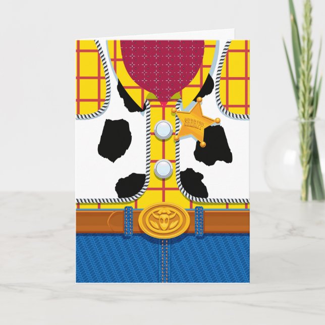 Toy Story | Woody's Sheriff Outfit Card (Front)