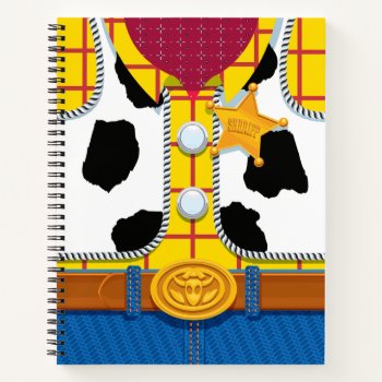 Toy Story | Woody's Sheriff Outfit Notebook by ToyStory at Zazzle