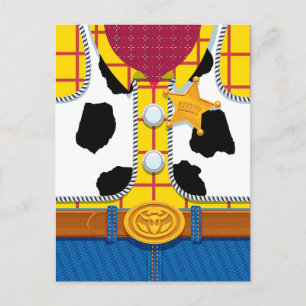 Toy Story Woody's Sheriff Outfit Postcard