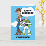 Toy Story&#39;s Buzz and Woody Birthday Card
