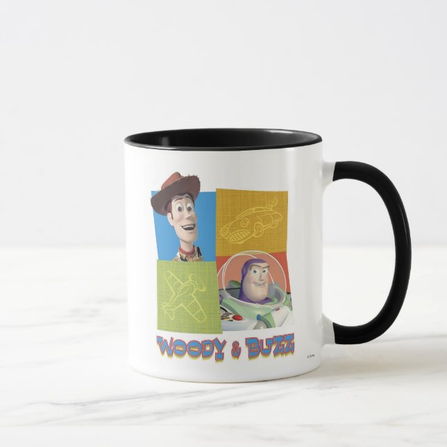 Toy Story's Buzz Lightyear and Woody Logo Mug (Right)