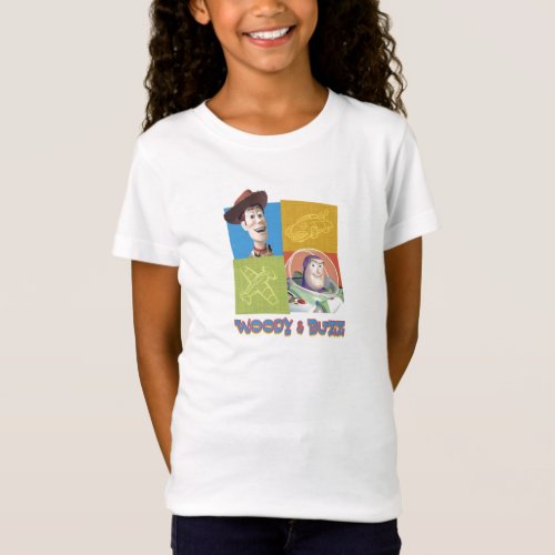 Toy Storys Buzz Lightyear and Woody Logo T_Shirt