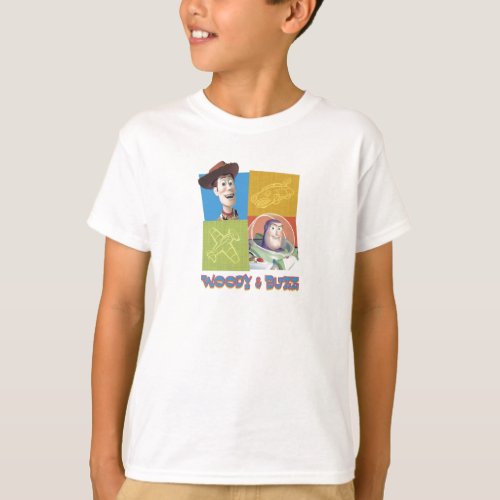 Toy Storys Buzz Lightyear and Woody Logo T_Shirt