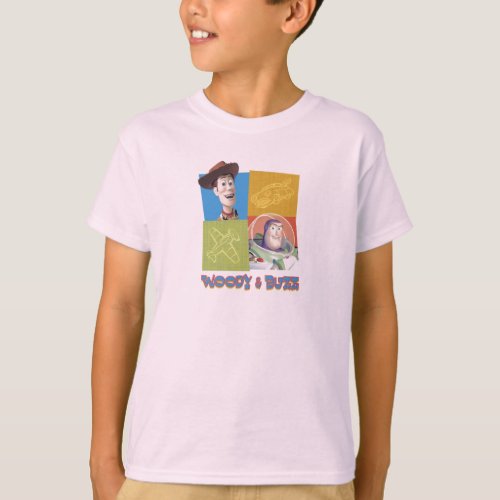 Toy Storys Buzz Lightyear and Woody Logo T_Shirt