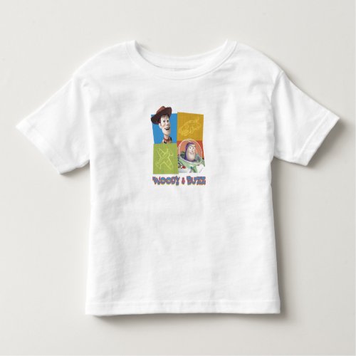 Toy Storys Buzz Lightyear and Woody Logo Toddler T_shirt