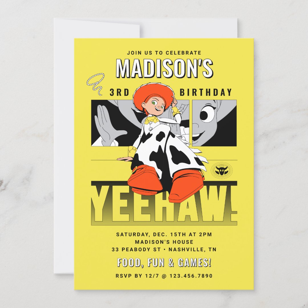 Toy Story&#39;s Jessie Cowgirl Birthday                    Invitation