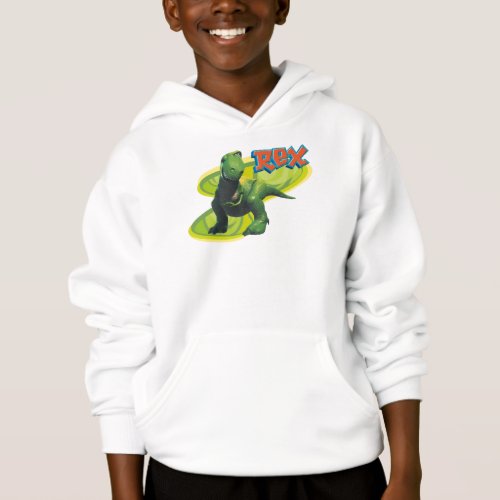 Toy Storys Rex standing with a smiling face Hoodie