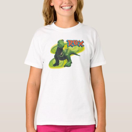 Toy Storys Rex standing with a smiling face T_Shirt