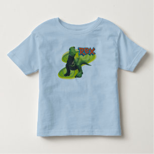 Toy Story's Rex standing with a smiling face. Toddler T-shirt