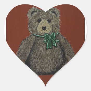 Toy Teddy Heart Sticker by JenniferLakeChildren at Zazzle