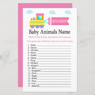 Toy Train Baby Animals Name Game