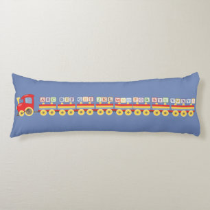 Toy Train Carrying Alphabet Blocks Body Pillow