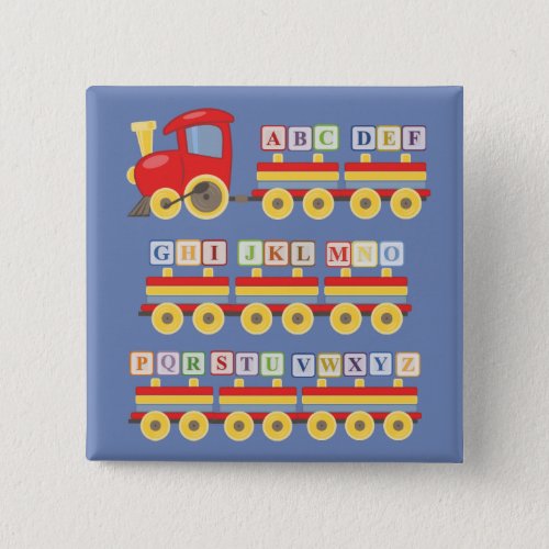 Toy Train Carrying Alphabet Blocks Kids Button