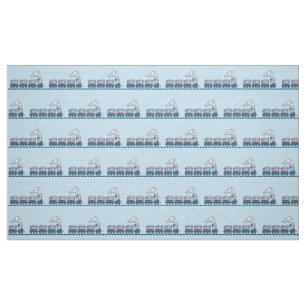 Toy Train Fabric