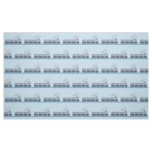 Toy Train Fabric