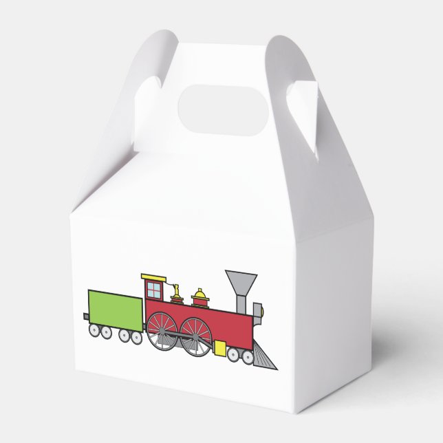 Toy Train Favor Boxes (Front Side)