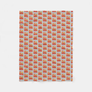 toy train fleece blanket