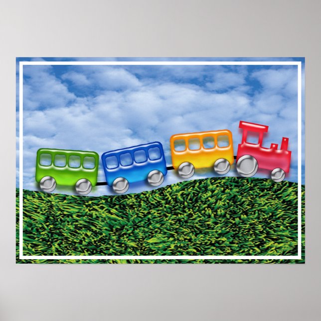 Toy Train in the Countryside Poster (Front)