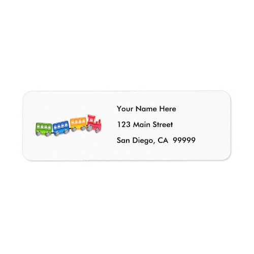 Toy Train Label