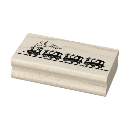 Toy Train Rubber Stamp