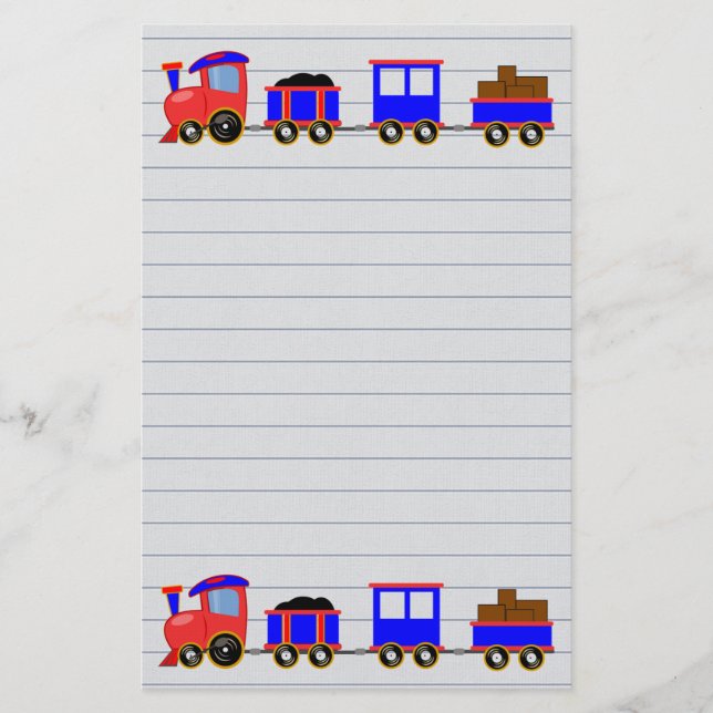 Toy Train Stationery (Front)