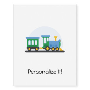 Toy Train Temporary Tattoos