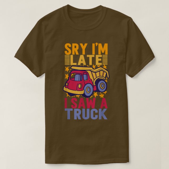 Toy Truck For Boys Boy Truck  T-Shirt (Design Front)