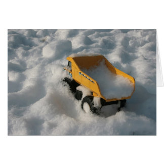 Toy Truck in Snow Cards