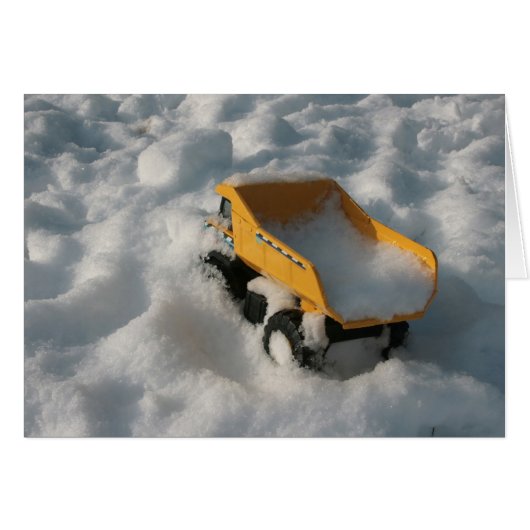 Toy Truck in Snow Cards (Front Horizontal)