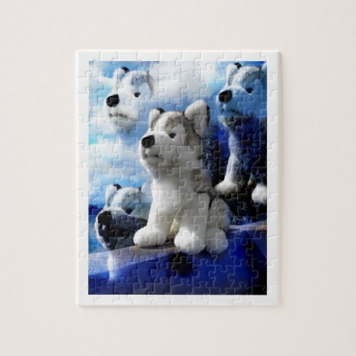 Toy wolf art jigsaw puzzle