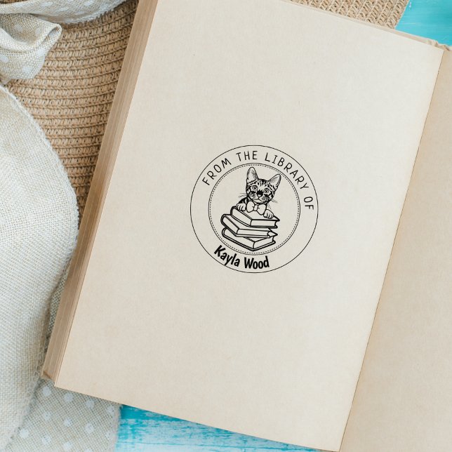 Toyger Cat, Book From the Library Of   Rubber Stamp (Creator Uploaded)