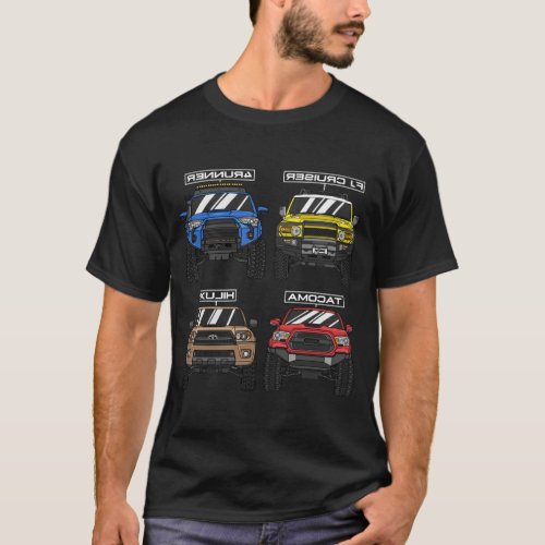 Toyota 4x4 OffRoad Vehicles T_Shirt