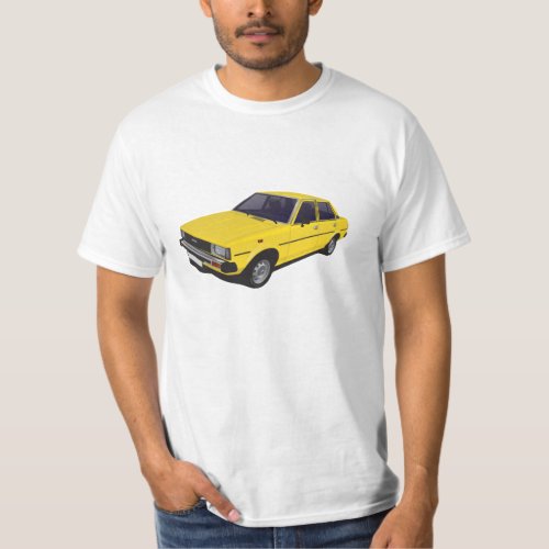 Toyota Corolla DX E70 yellow t_shirt