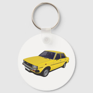 Toyota Corolla DX KE70 4-door yellow Keychain