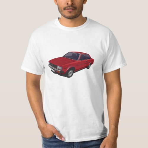 Toyota Corolla KE70 DX 2_door red t_shirt