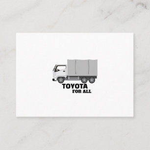 TOYOTA FOR ALL BUSINESS CARD