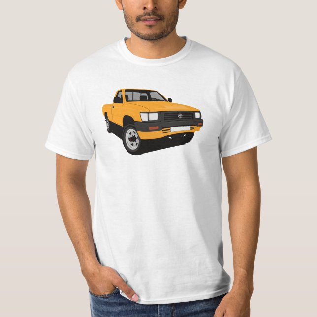 Toyota Hilux pickup - orange - T-Shirt (Front)
