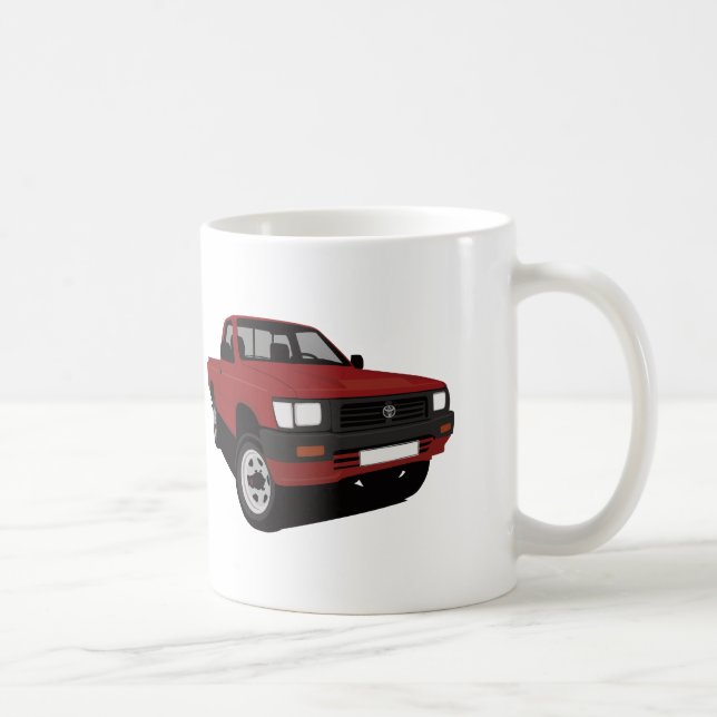 Toyota Hilux Pickup red - 2 x image Coffee Mug (Right)