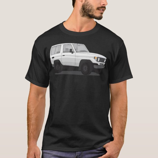 Toyota Land Cruiser 70 Series Bundera 1984-1990 T-Shirt (Front)