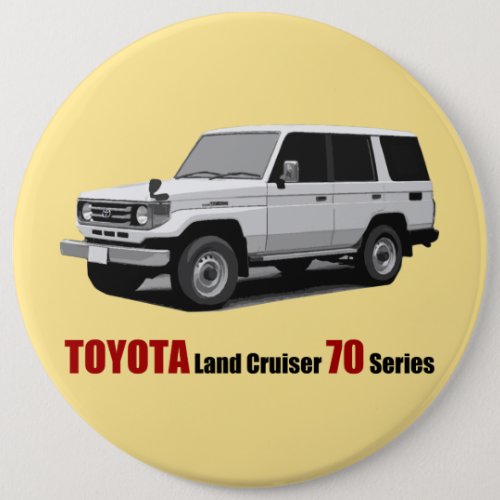 Toyota Land Cruiser 70 Series HZJ77 Pinback Button